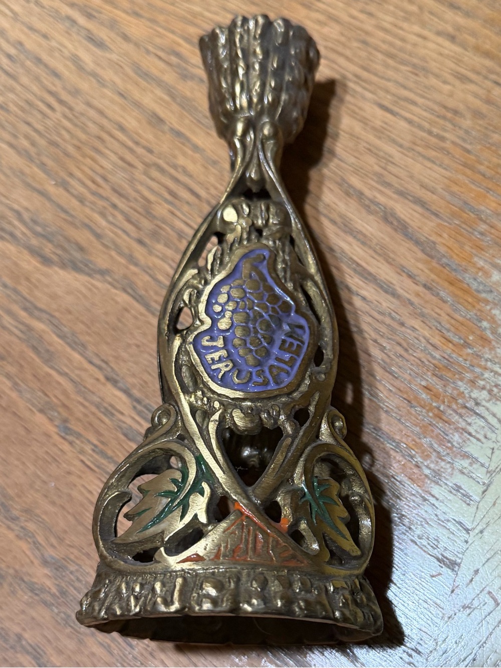Israeliana * Grapes of Eshkol * Zachor & Shamor * Vintage Candlestick Holders